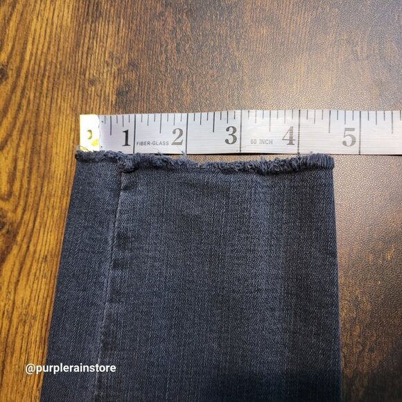 Madewell Jeans 26 Skinny 9" High Rise Black Sea Wash H2230 Tummy Control Stretch - Picture 13 of 14